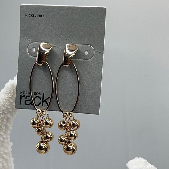 Nordstroms Rack Statement Dangle Gold Earrings$16ea / 3 for $25 - Picture 3 of 8